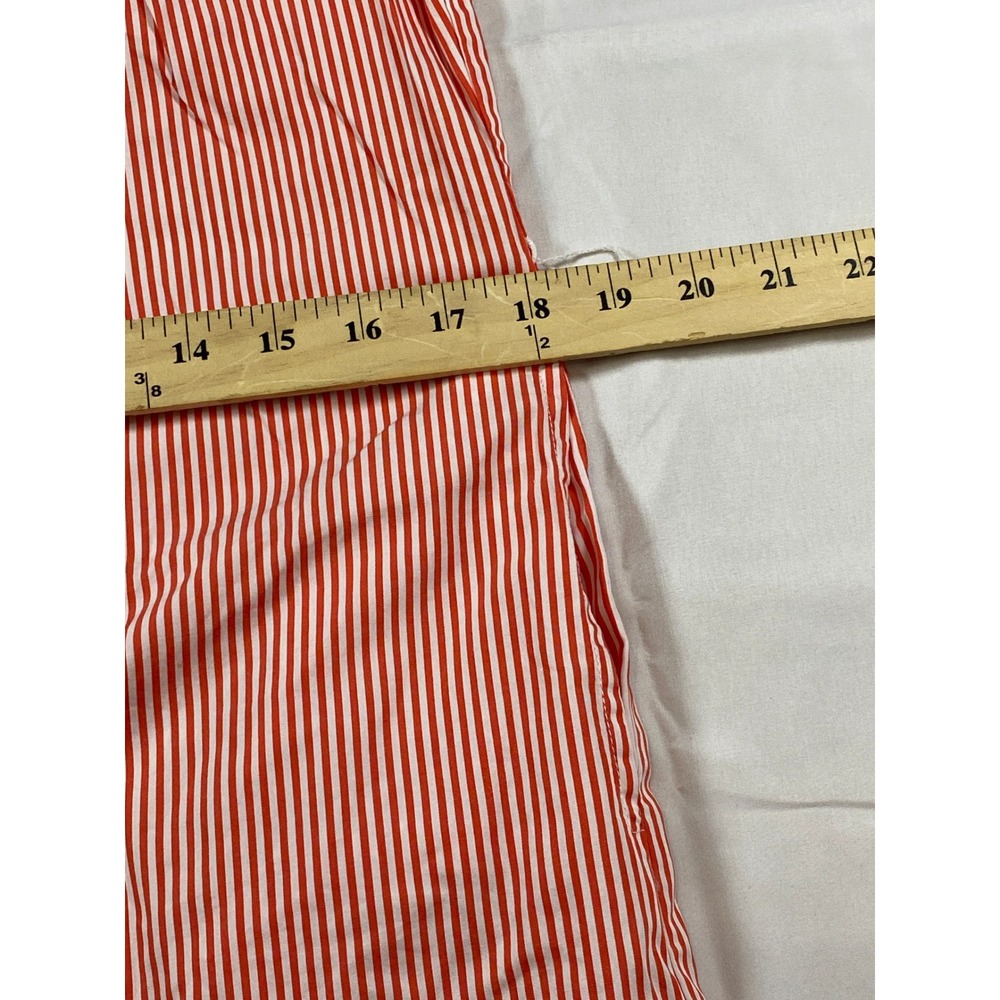 J.McLaughlin Womens Red White Striped Button Front Midi Shirt Dress Small - Picture 10 of 12
